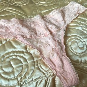 Lace Victoria’s Secret pink thong